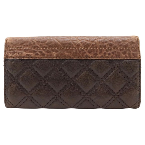 Marc Jacobs Quilted Leather Wallet Snap Closure Inner Divider Credit Card Pocket - Picture 12 of 13